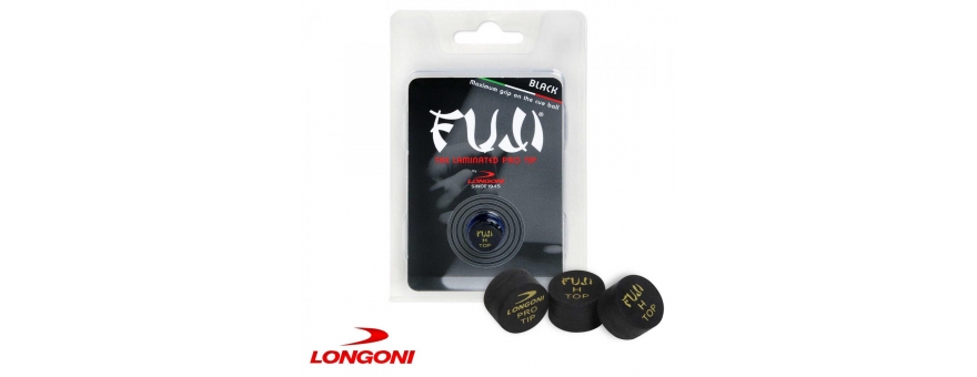 Наклейка для кия Longoni Fuji Black диам. 13, 14 мм, Hard, Medium, Soft