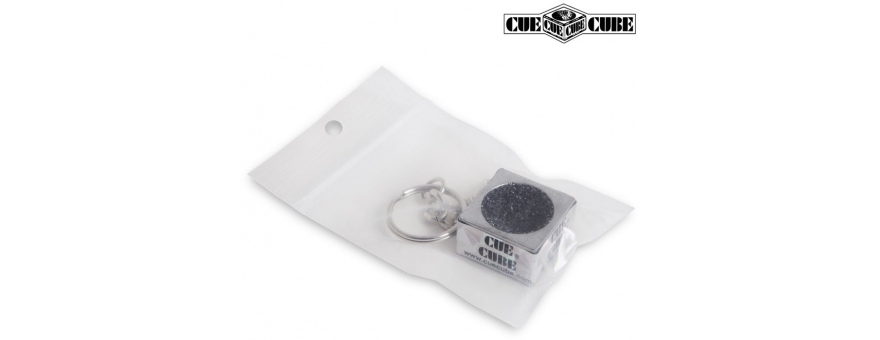 Брелок-инструмент для обработки наклейки CUE CUBE серебро