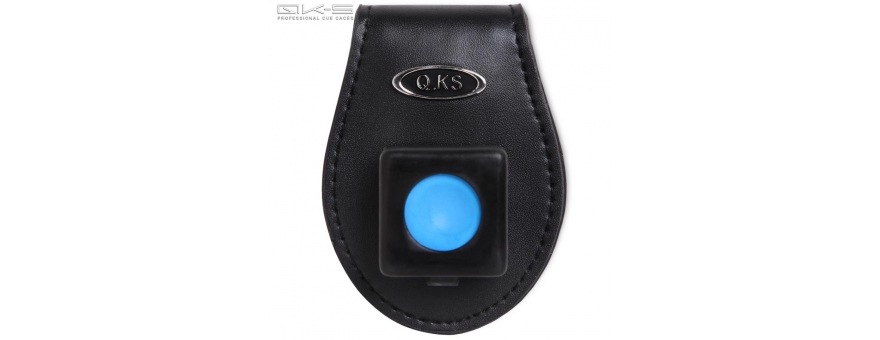 Держатель для мела QK-S X3 магнитный кожаный черный