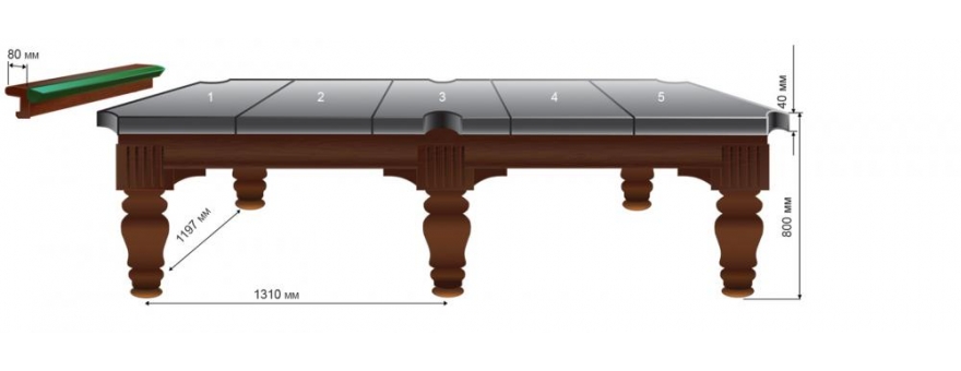 Бильярдный стол Олимп 10 фт