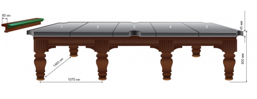 Бильярдный стол Олимп 12 фт