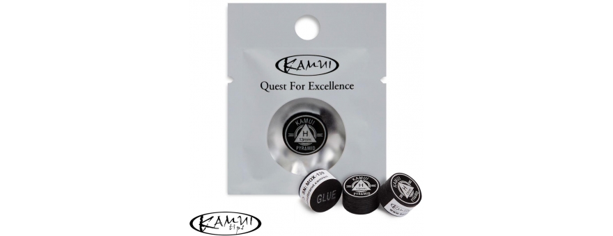 Наклейка для кия Kamui pyramid black 13 мм Hard, Medium, Soft, Super Soft