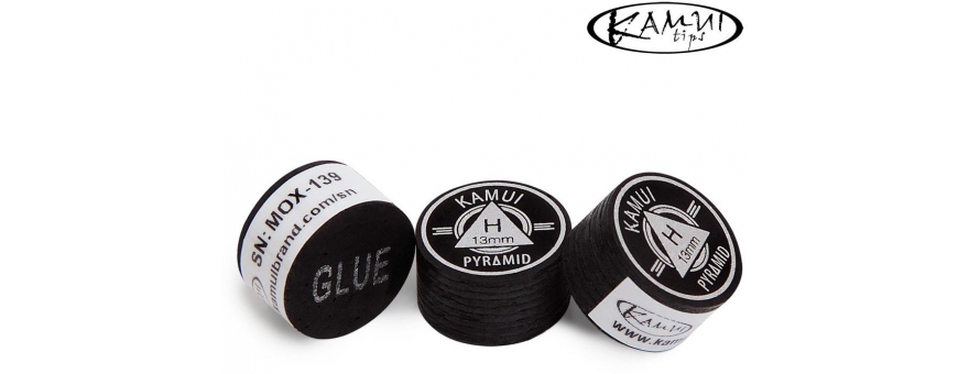 Наклейка для кия Kamui pyramid black 13 мм Hard, Medium, Soft, Super Soft