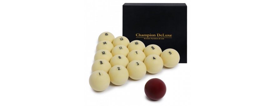Бильярдные шары CHAMPION DELUXE PYRAMID Ø68ММ
