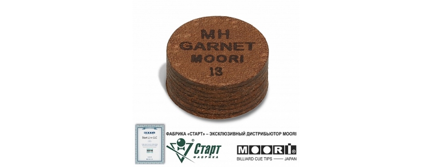 Наклейка для кия Наклейка 13 мм Moori Jewel Garnet MH
