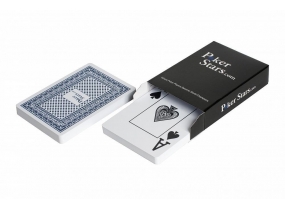 Настольная игра Карты для покера «Poker Stars» 100% пластик, синие