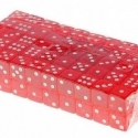 Настольная игра Кости игральные пластиковые, 12 мм, 1шт, цвет красный